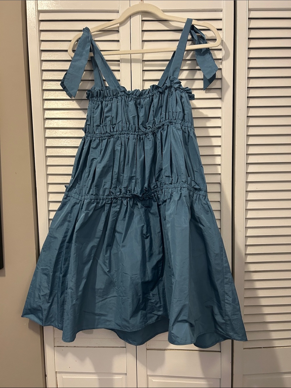 Zara ruched mini dress | Blue - Picture 3 of 6